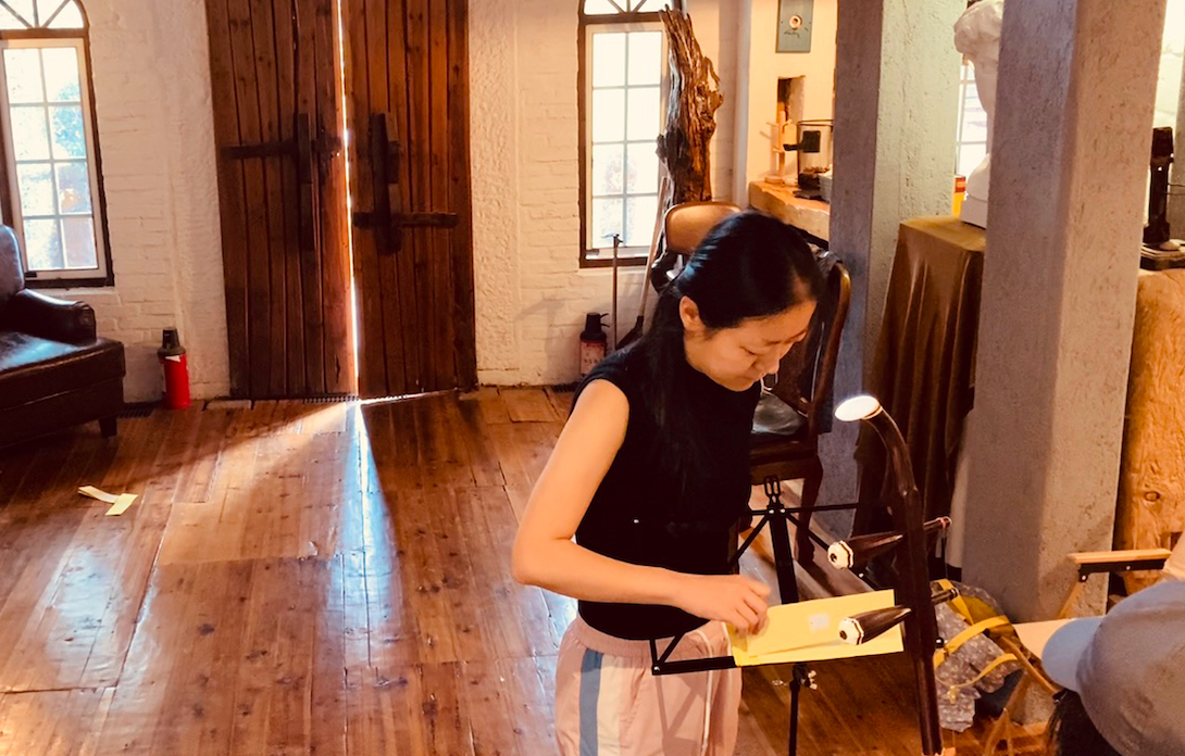 Trial of erhu live remixing using chance